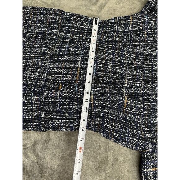 Sandro Black and White Tweed Mini Dress - Picture 11 of 16